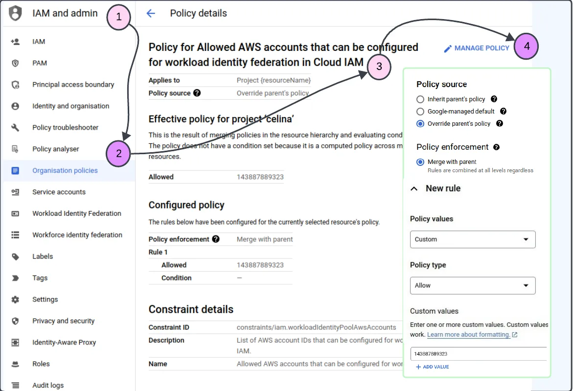 Modified AWS Policy